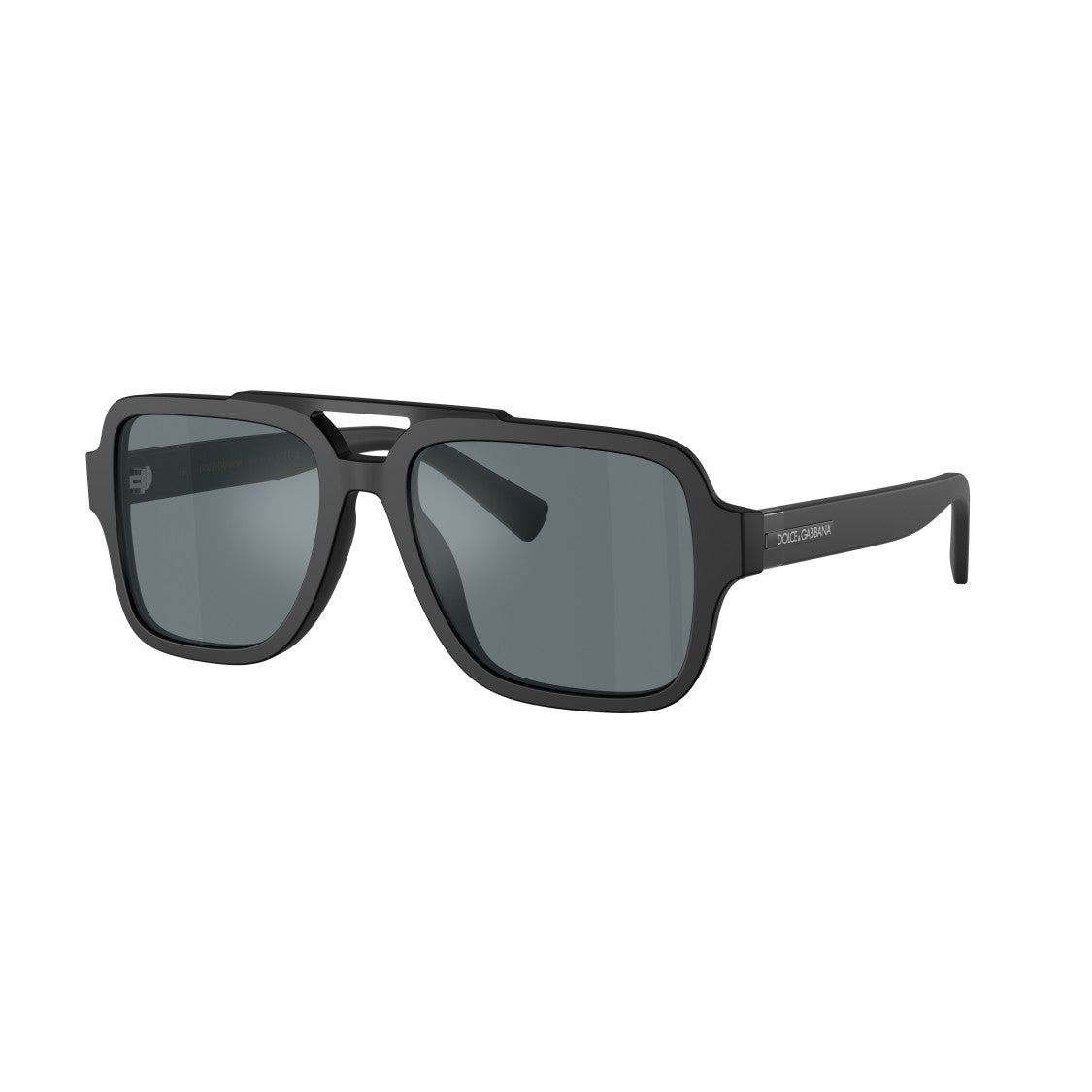 Dolce & Gabbana Black 0Dg4544 Square Double Bridge Sunglasses