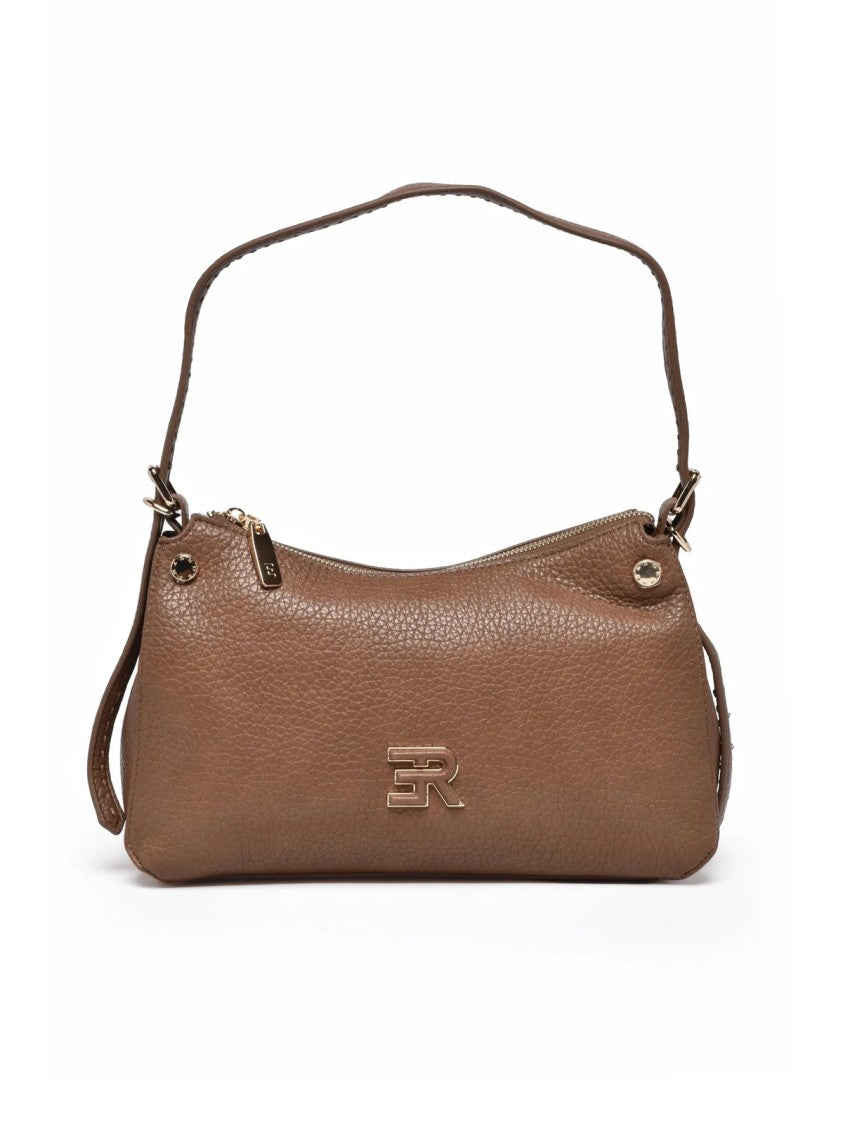 Ermanno Firenze Textured Polyurethane Unity Shoulder Bag