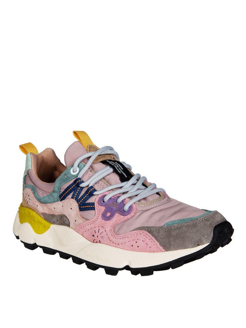 Flower Mountain Pink Yamano 3 Pig Nubuck Sneakers