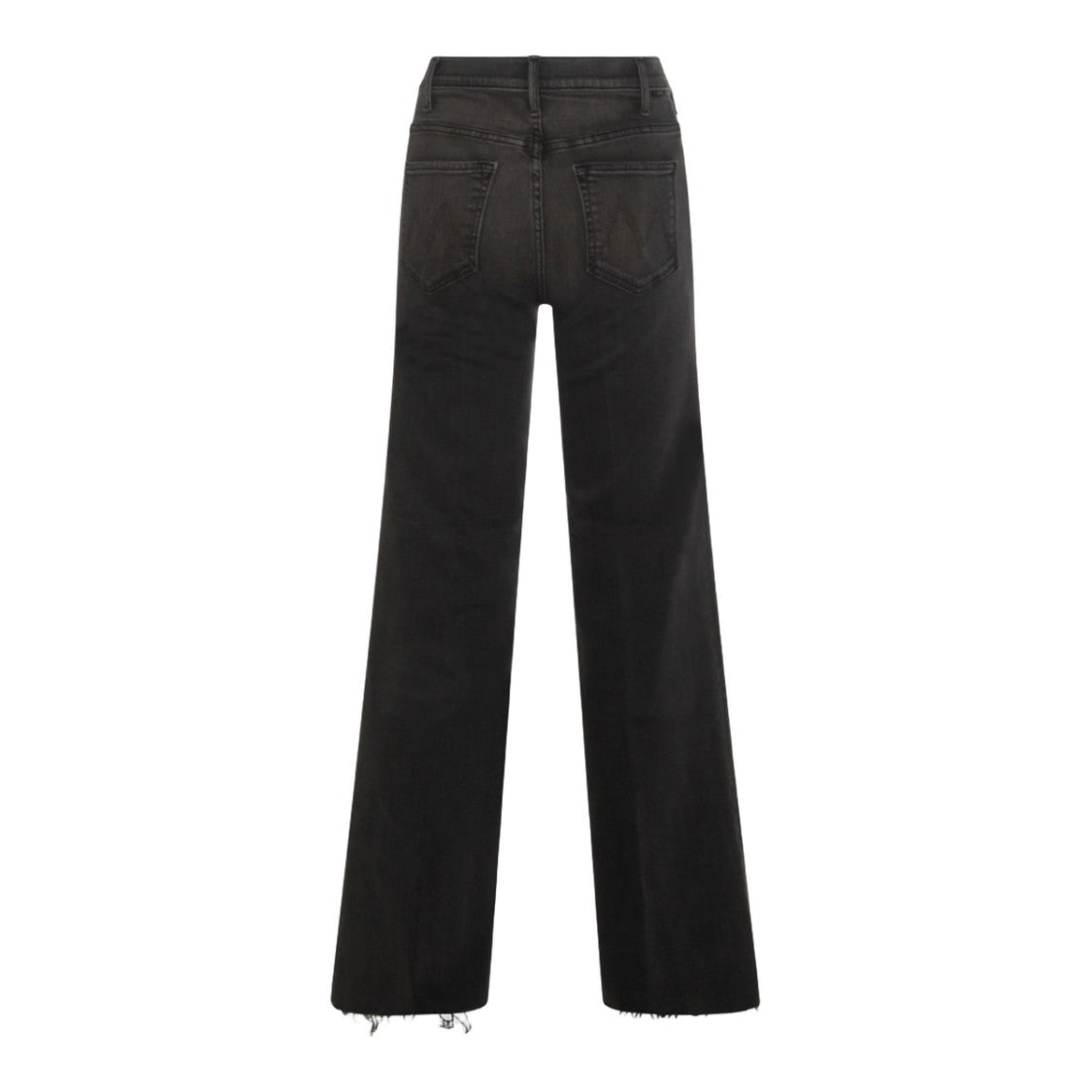 Mother High-Waisted Straight-Leg Jeans With Frayed Hem