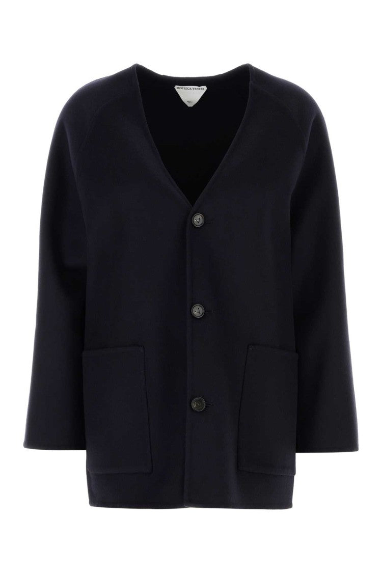 Bottega Veneta Black Wool Blend Cardigan