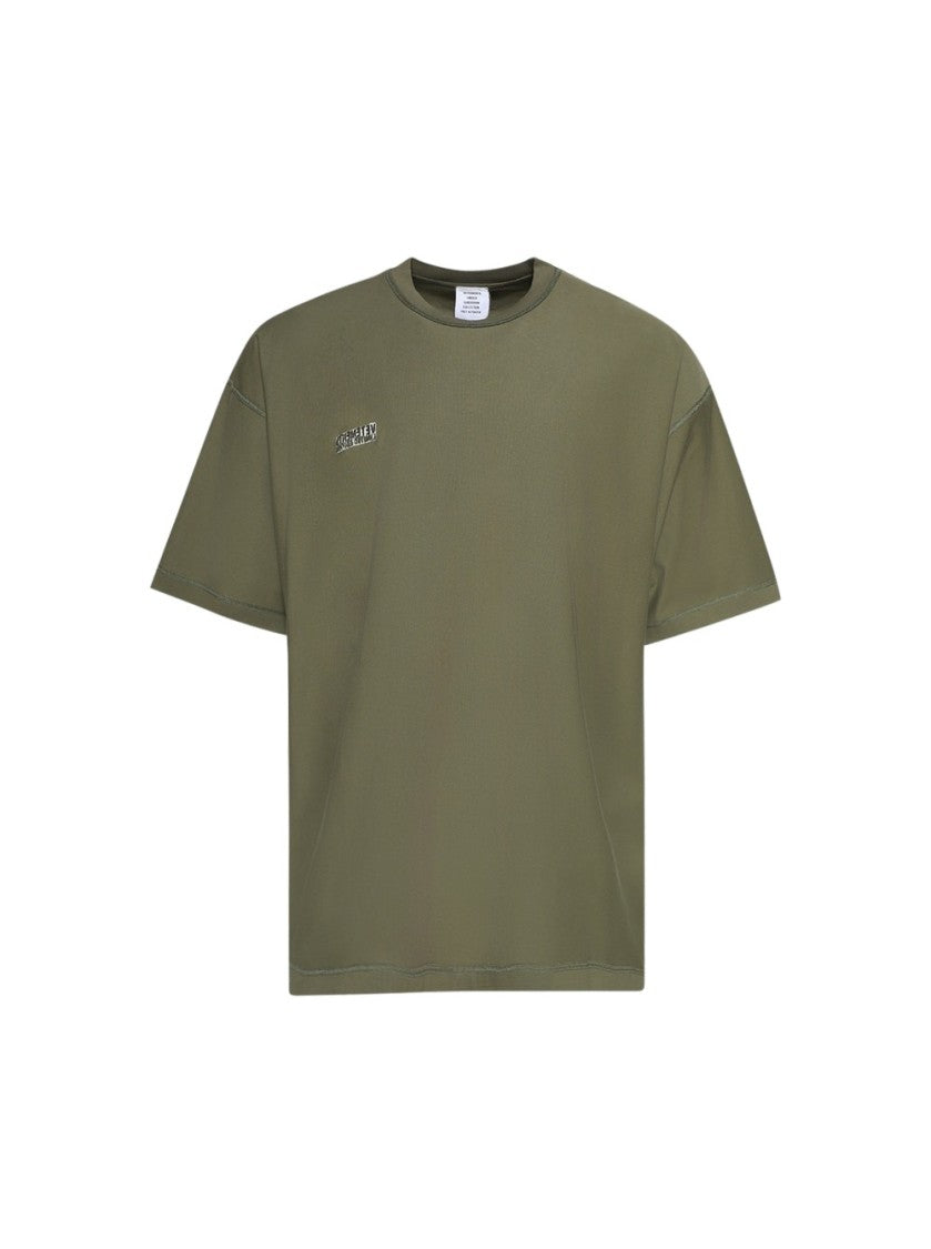 Vetements Inside Out Label Tee Khaki
