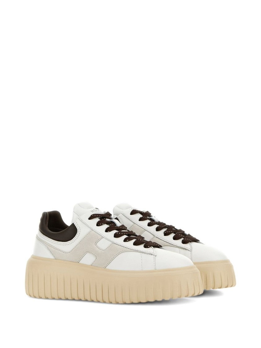 Hogan Platform Sneakers In Soft Sheepskin