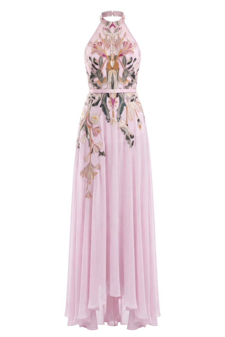 Saiid Kobeisy Embroidered Georgette Dress