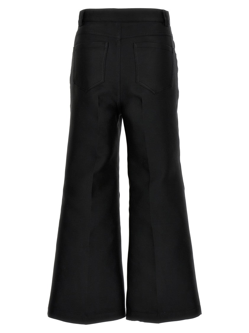 Giambattista Valli Cropped Silk Blend Pants