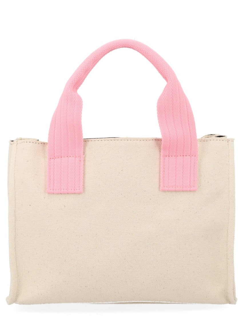 Msgm Small Tote Kitten Floral Print Bag