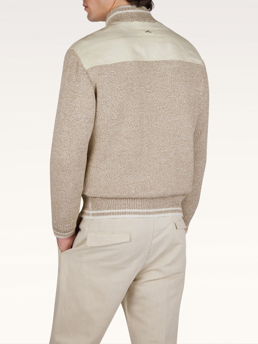 Paul & Shark Beige Ibrido Bottoni Cotone Hybrid Jacket