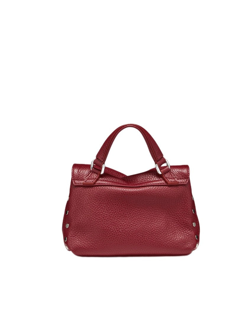 Zanellato Postina® Baby Bag In Hammered Red Opera Leather