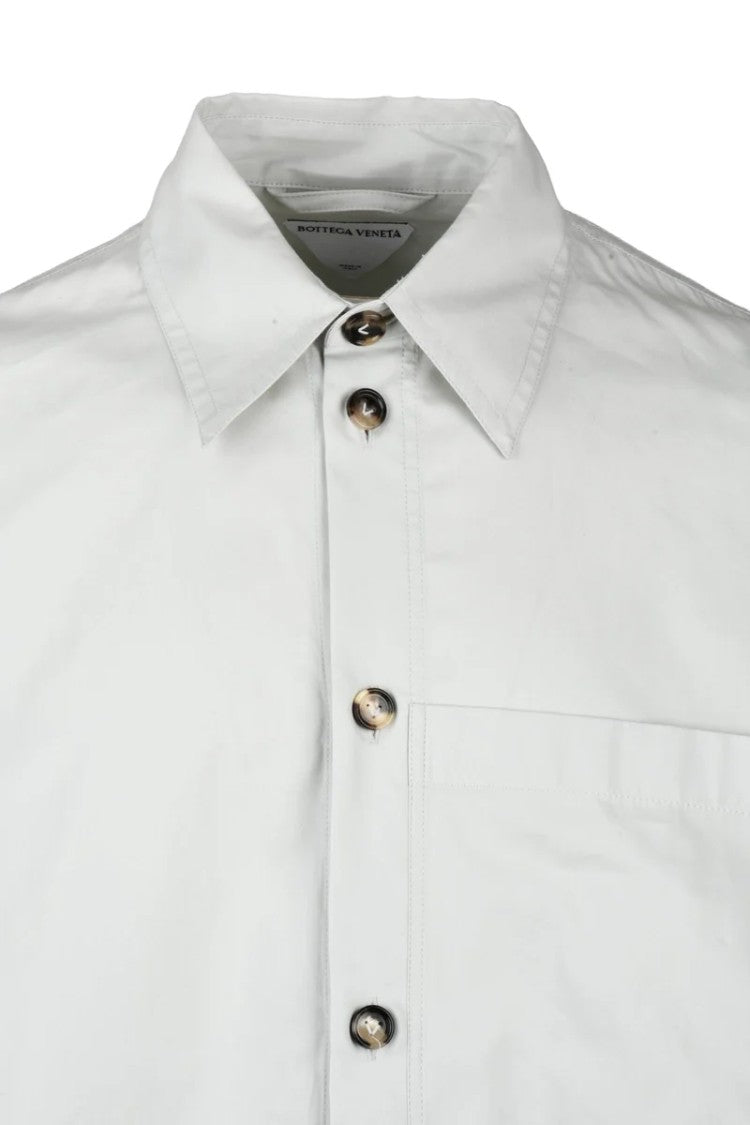 Bottega Veneta Oversized Shirt Cotton/Silk - Light Grey