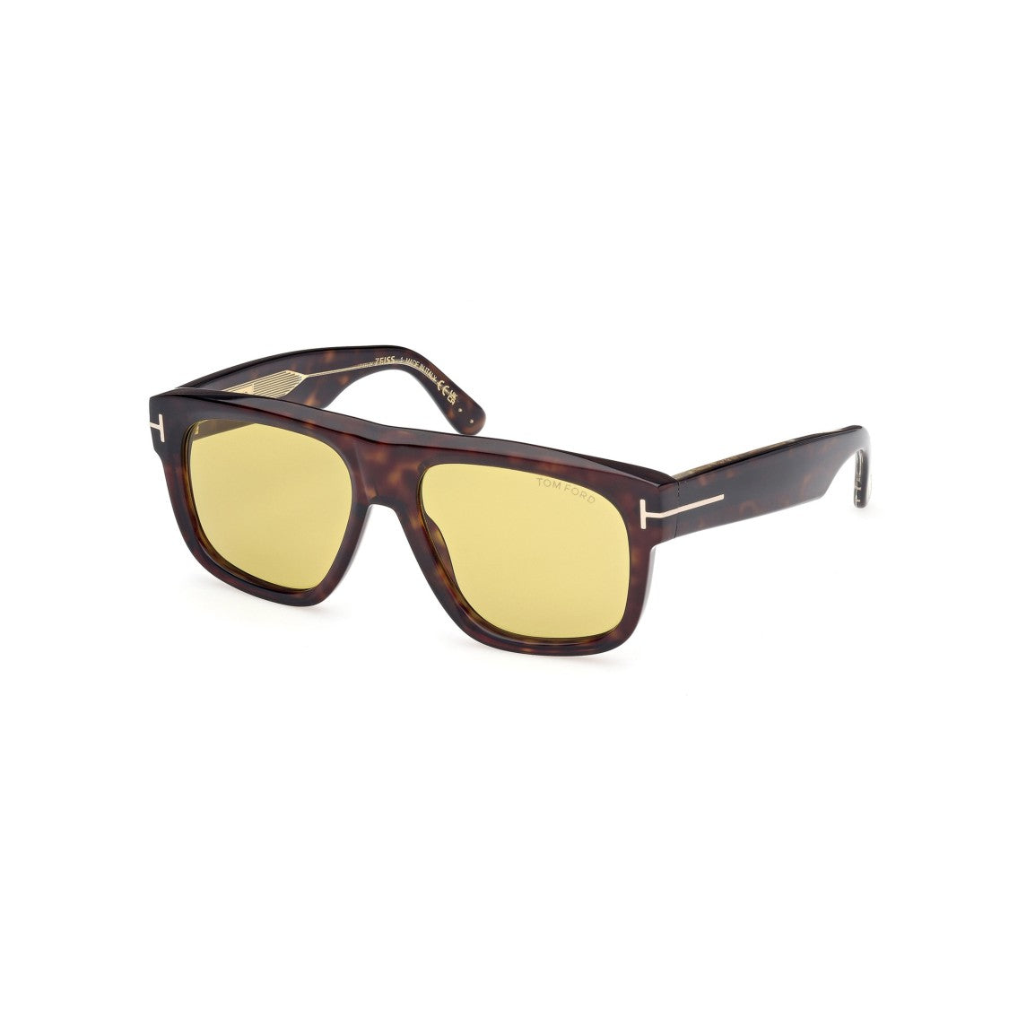 Tom Ford Ft1201 Rectangular Tortoiseshell Acetate Sunglasses
