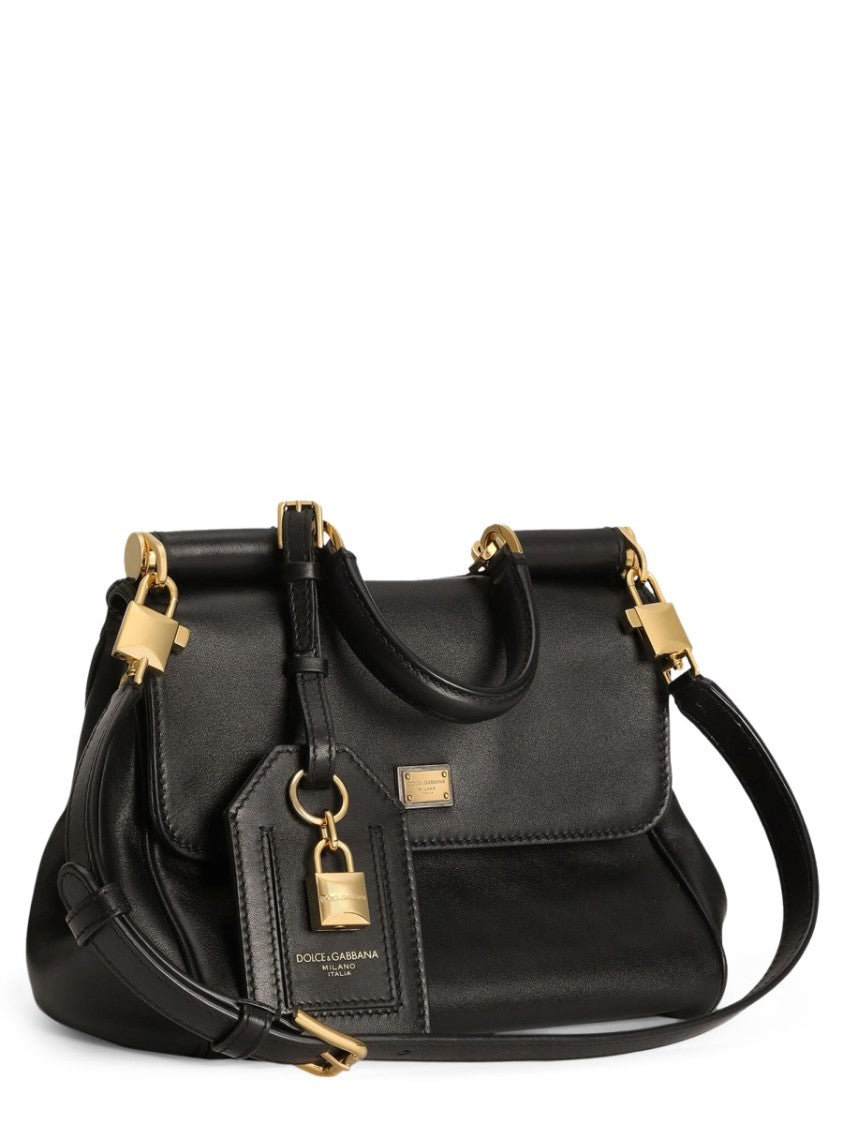Dolce & Gabbana My Sicily Gold Hardware Flap Handbag Bag