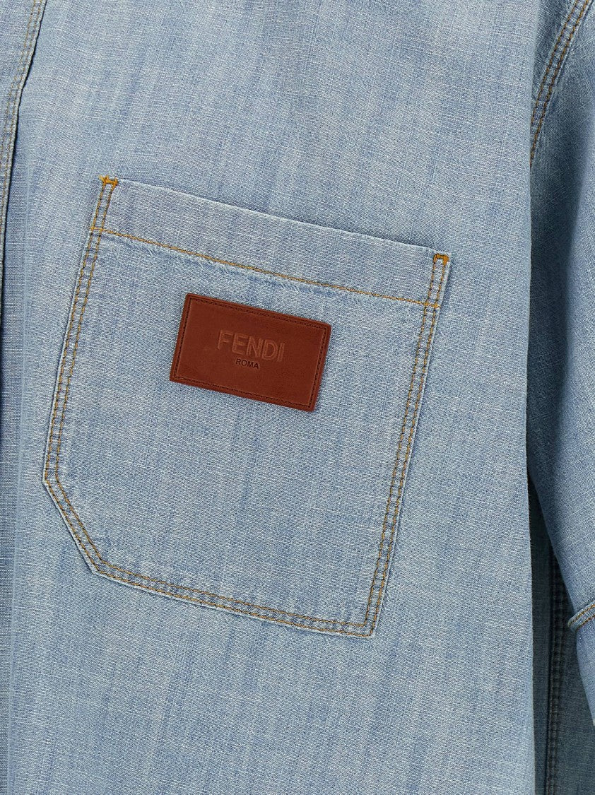 Fendi Cotton Chambray Shirt