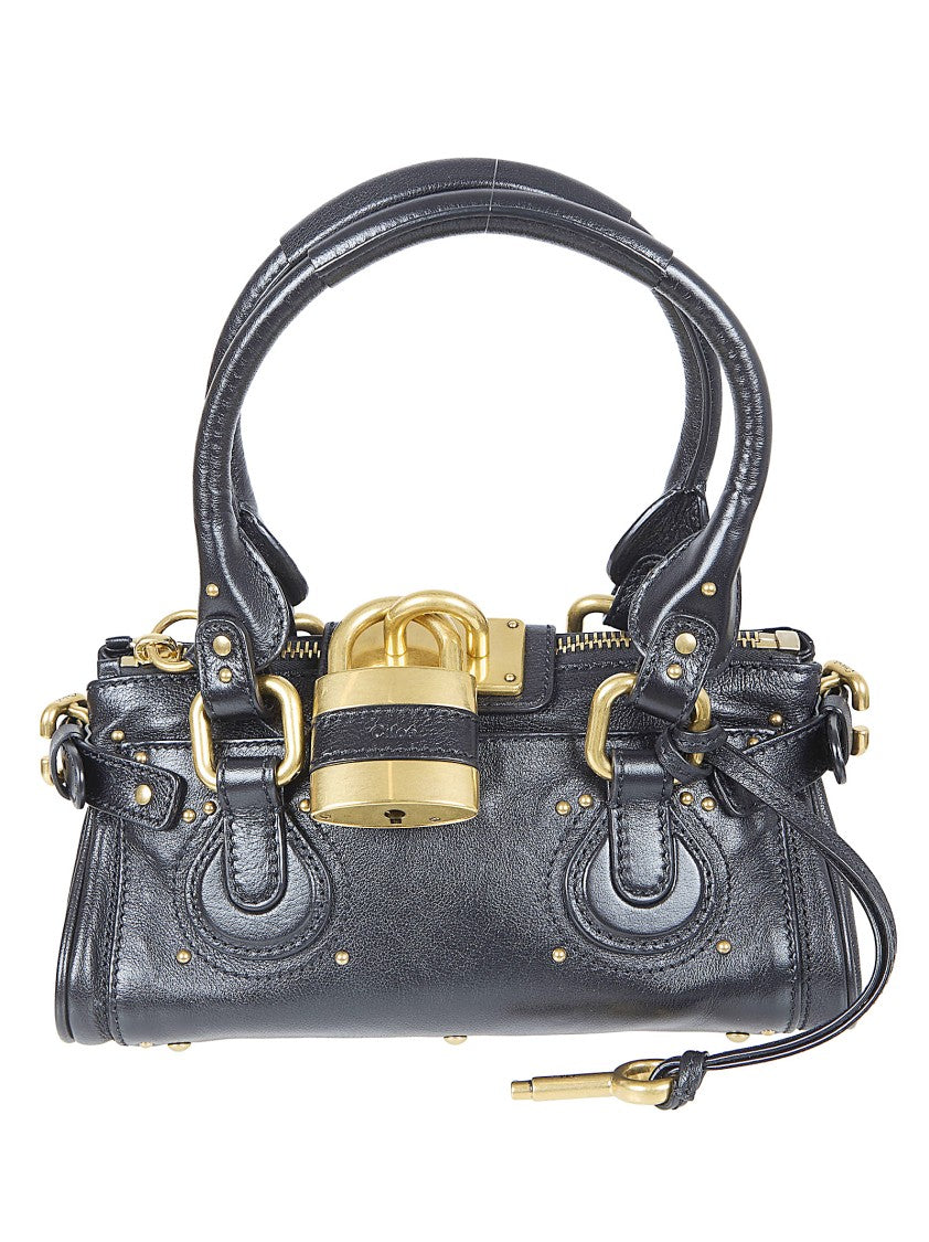 Chloé Cylindrical Structured Handbag In Smooth Leather With Gold-Tone Hardware