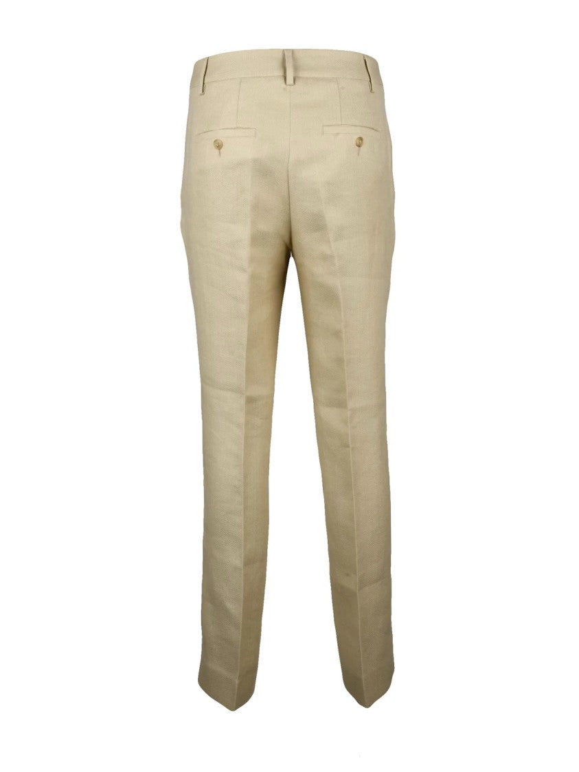 Max Mara Agape Trousers Cotton Linen - Beige