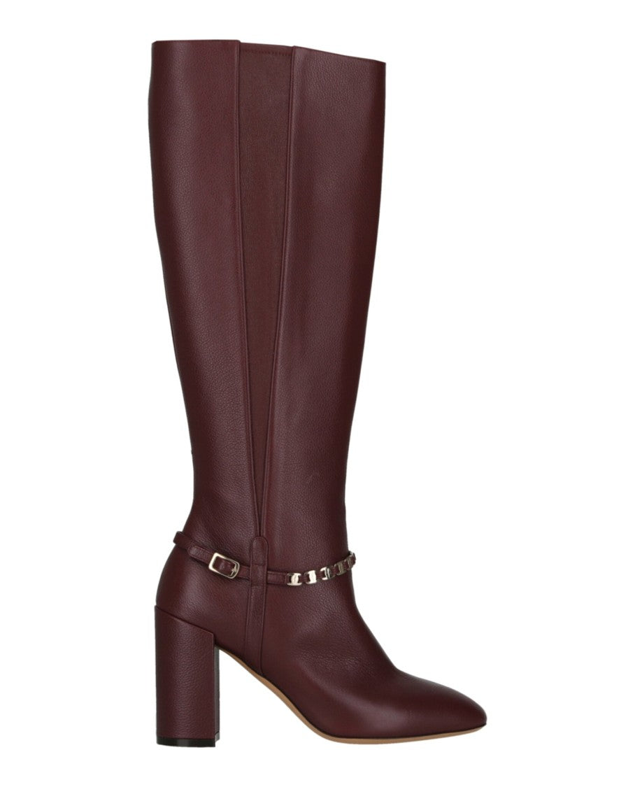 Ferragamo Triba Leather Knee-High Boots