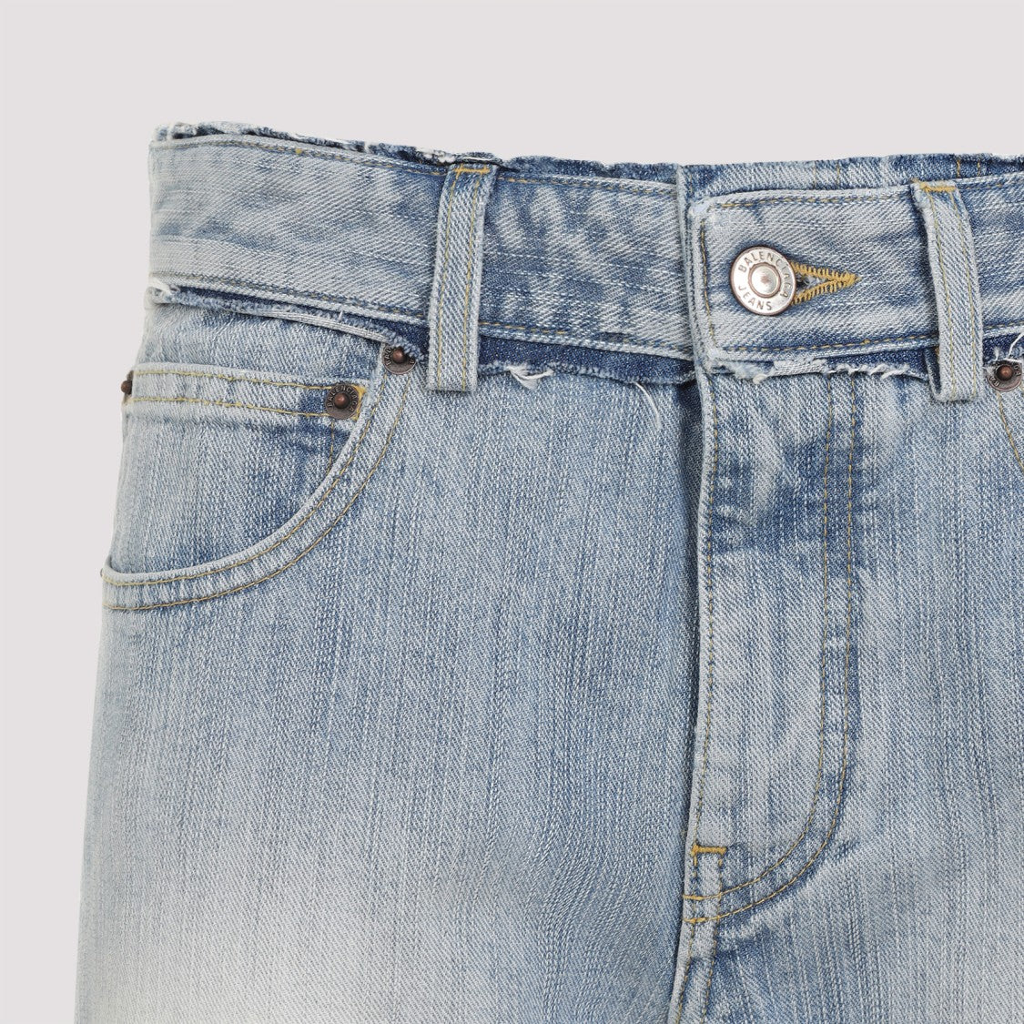 Balenciaga High-Waisted Flared Denim Trousers