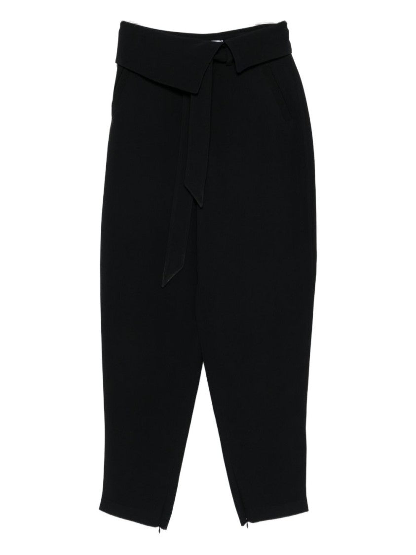 The Attico High-Waisted Trousers With Self-Tie Belt