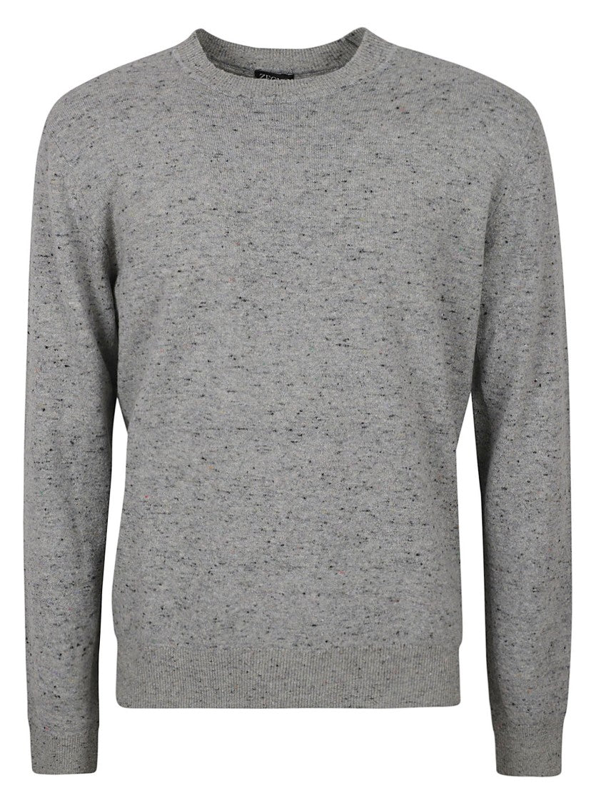 Zegna Relaxed Fit Crew Neck Sweater
