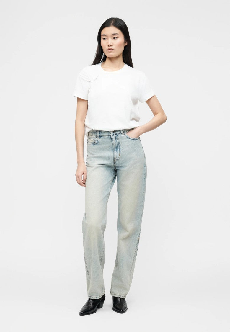Zadig & Voltaire White Wing-Shaped Embellishment T-Shirt