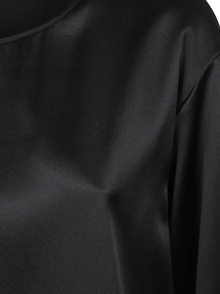 Emporio Armani Satin Round Neck Blouse