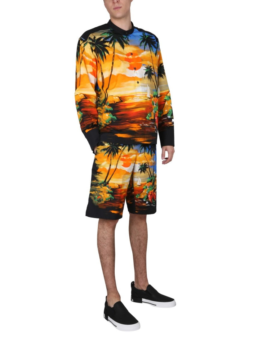 Dolce & Gabbana Bermuda Shorts With Hawaii Print