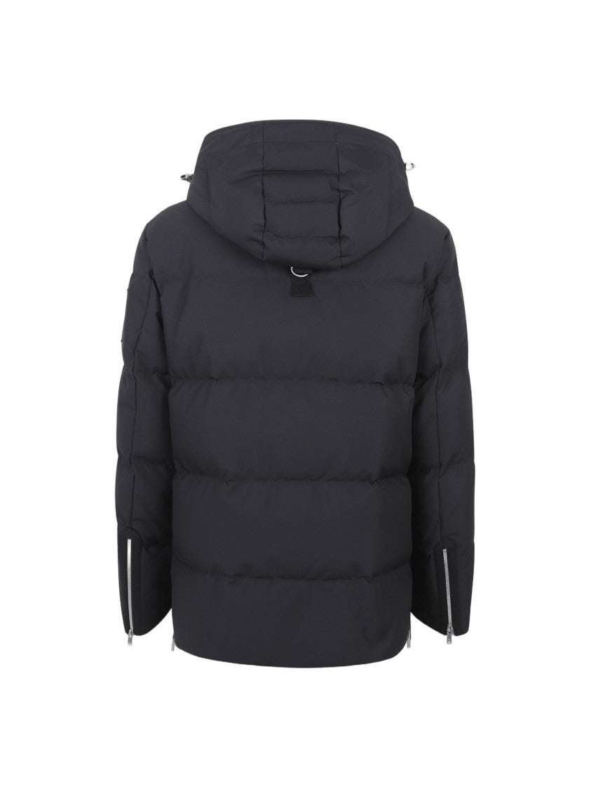 Moose Knuckles Padded Quilted Casual Jacket With High Collar
