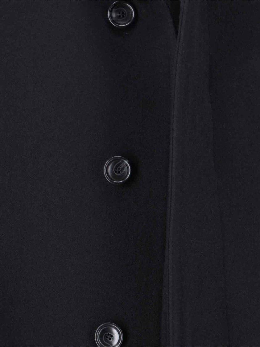 Tagliatore Straight Cut Coat With Concealed Button Placket