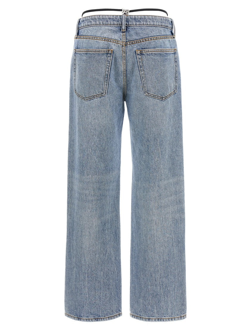 Denim X Alexander Wang Prestyle Diamante Charm' Jeans