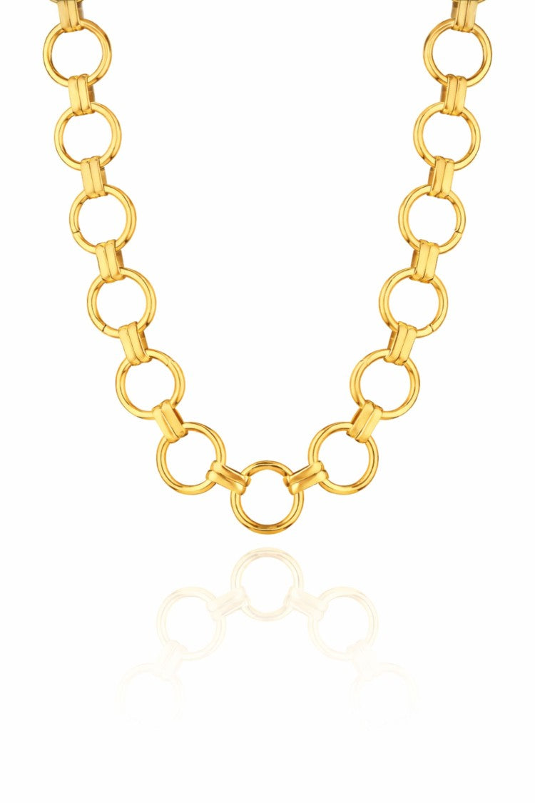 Federica Tosi Lace Gigi 18K Gold Plated Bronze Metal Necklace