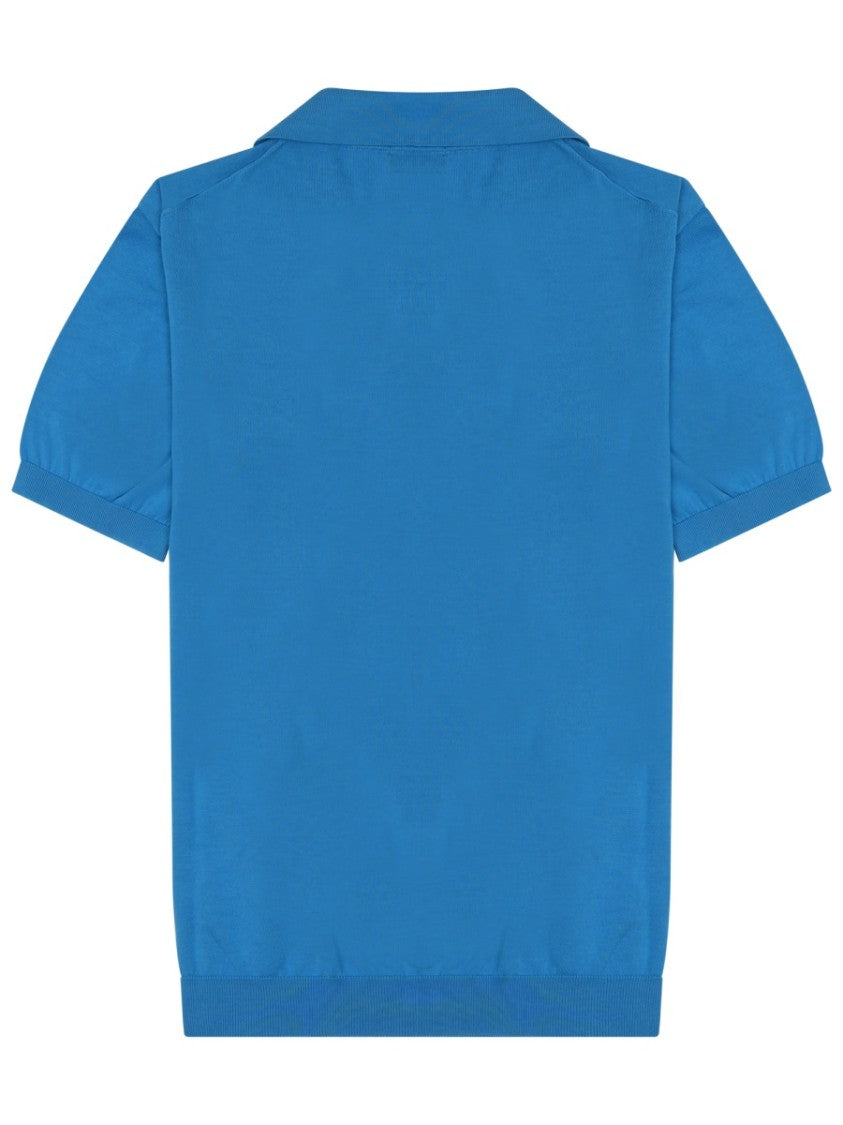 Drumohr Short-Sleeved Polo Shirt With Classic Collar