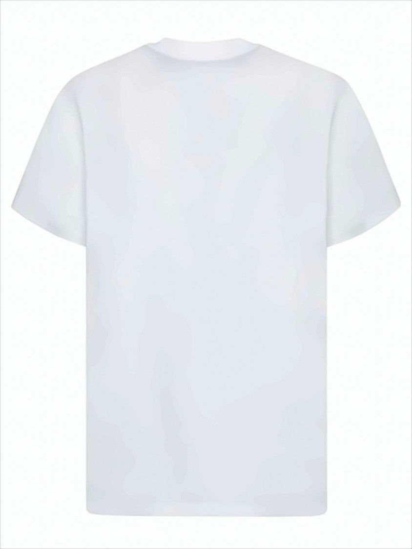 Moncler Minimalist Short-Sleeve Cotton T-Shirt With Distressed Logo