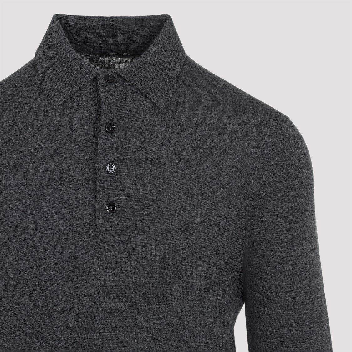 Tom Ford Grey Wool Polo