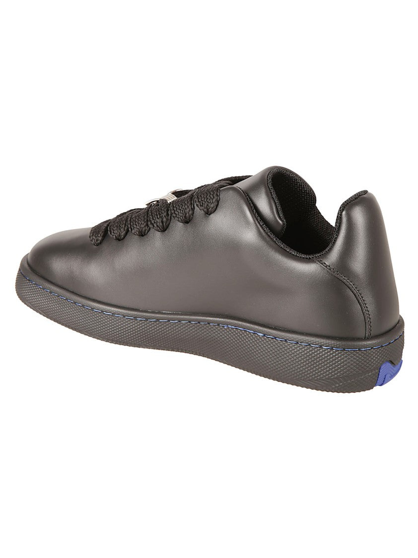 Burberry Black Sneakers With Textured Rubber Sole