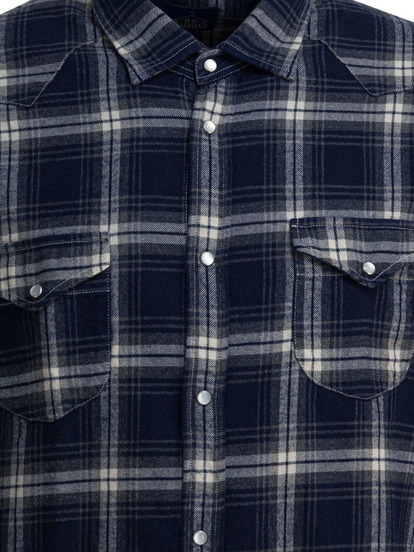B.D. Baggies Plaid Design Texas Shirt With Classic Collar
