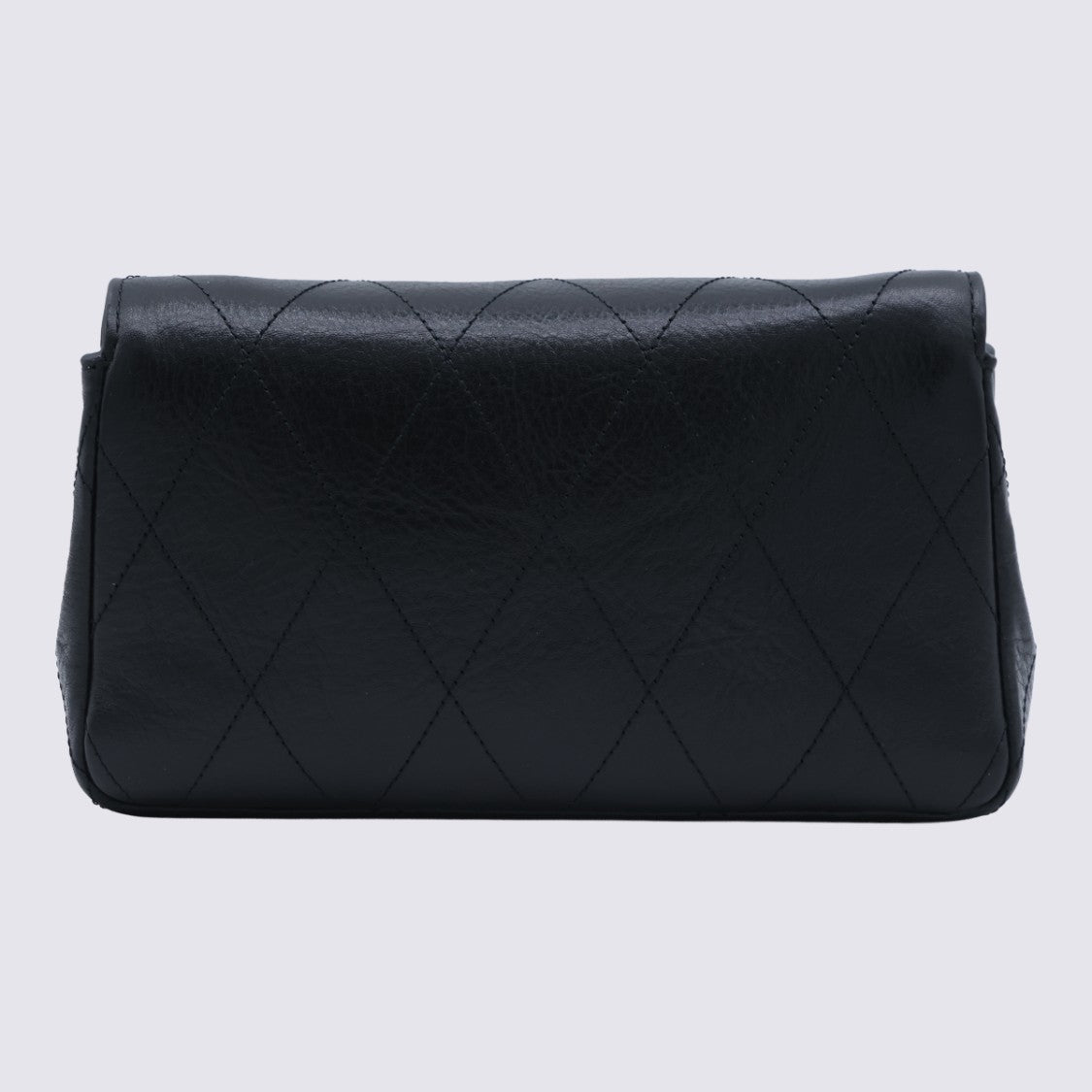 Tory Burch Quilted Black Leather Bag With Chain Strap And Logo Emblem