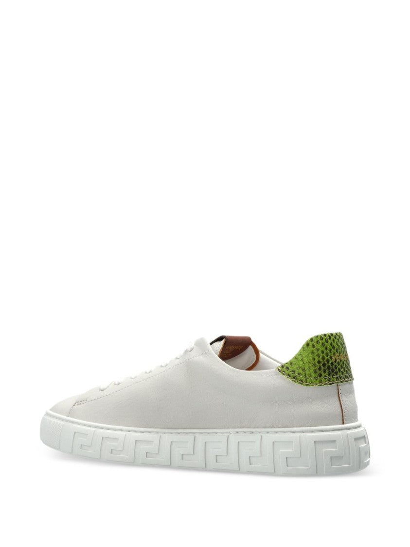 Versace Low-Top Sneakers With Silk And Nylon Upper