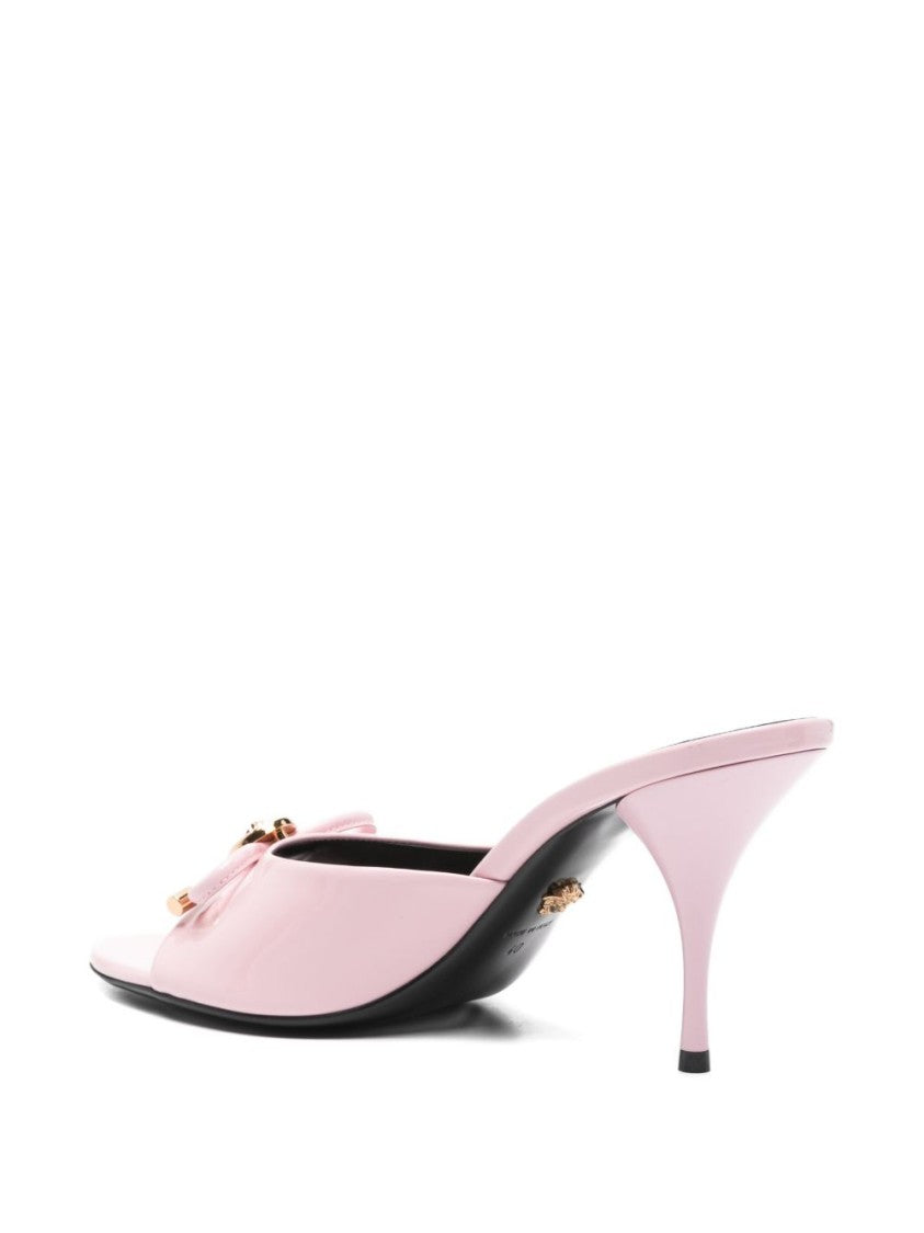 Versace Silk And Nylon Blend Strappy Sandals