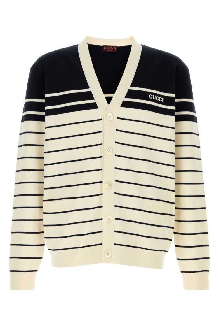 Gucci Embroidered Cotton Cardigan