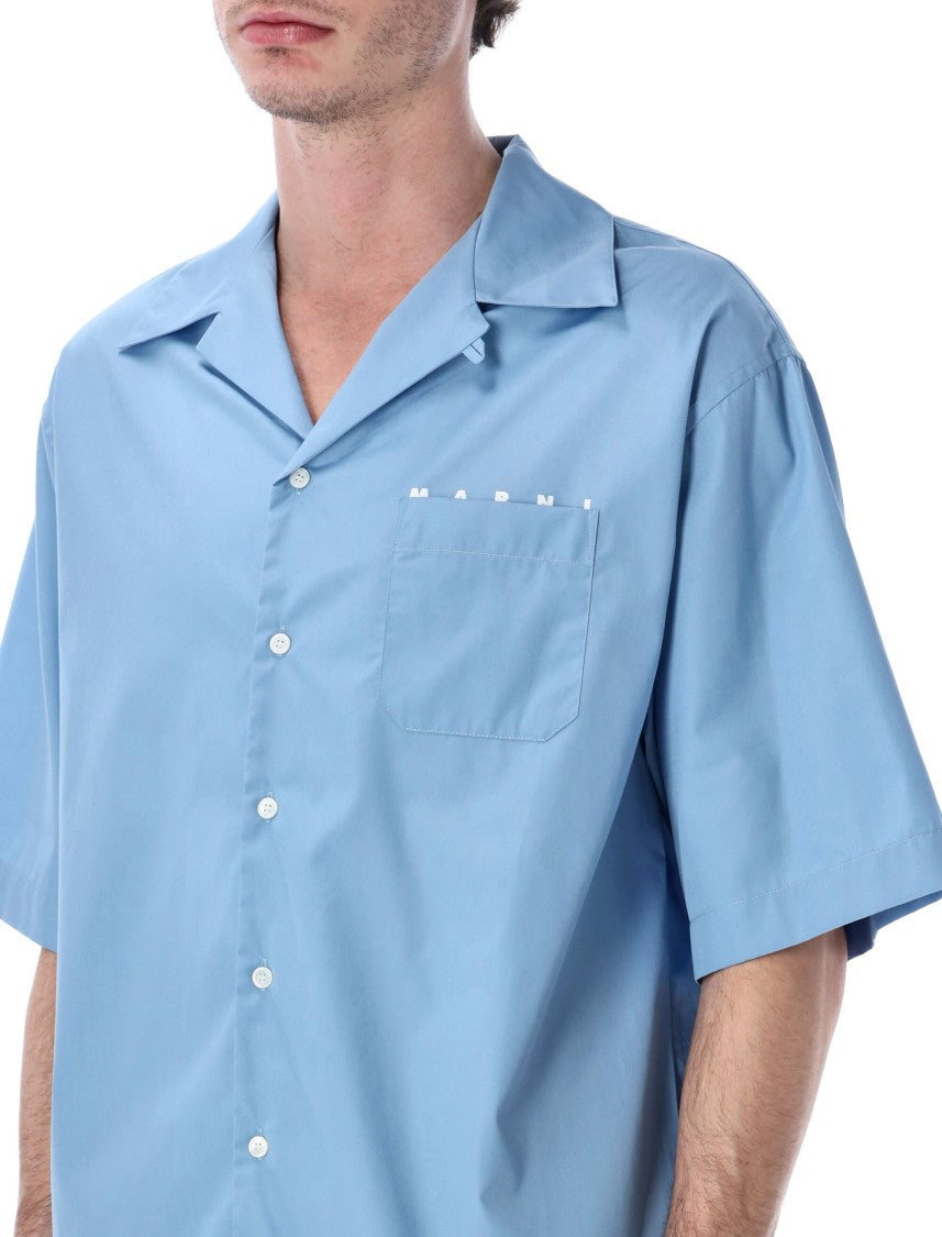 Marni Double Organic Cotton Poplin Bowling Shirt