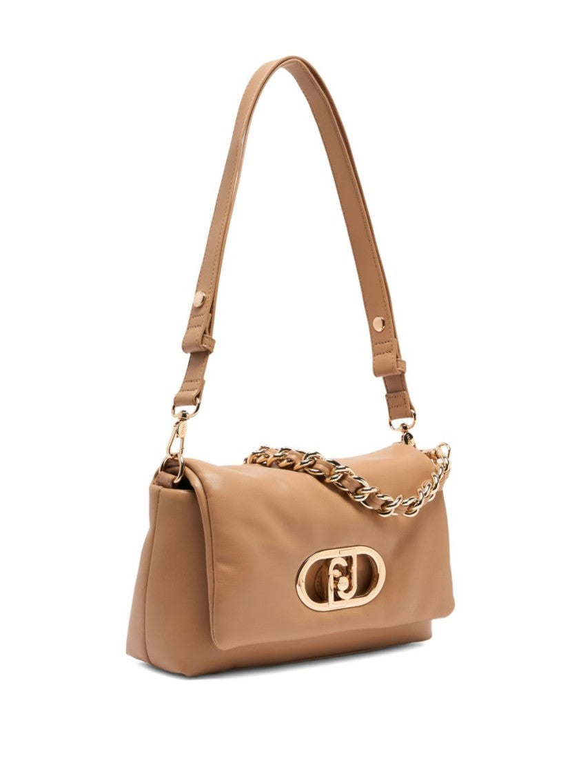 Liu Jo Light Brown Nappa Effect Utility Bag