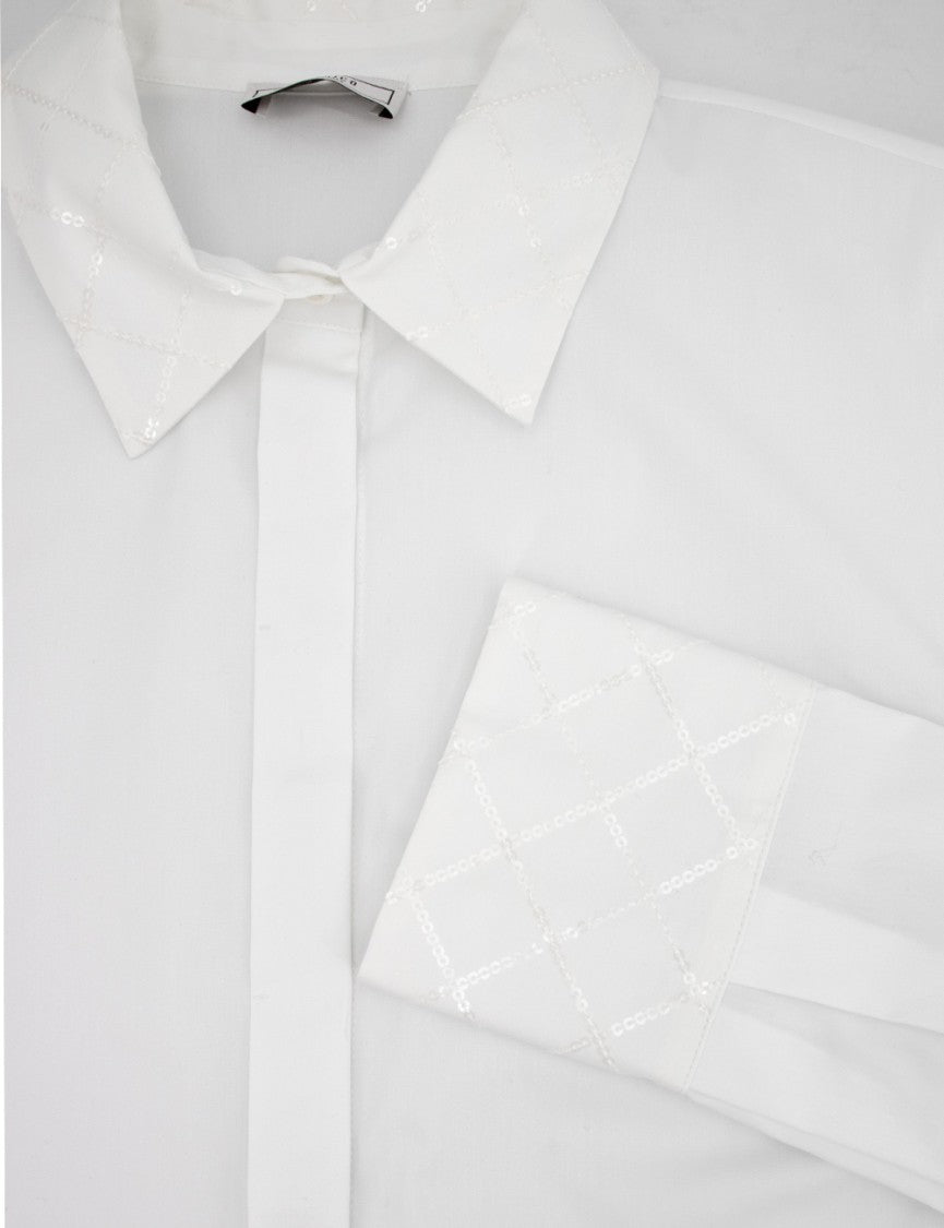 Peserico Long-Sleeved White Shirt