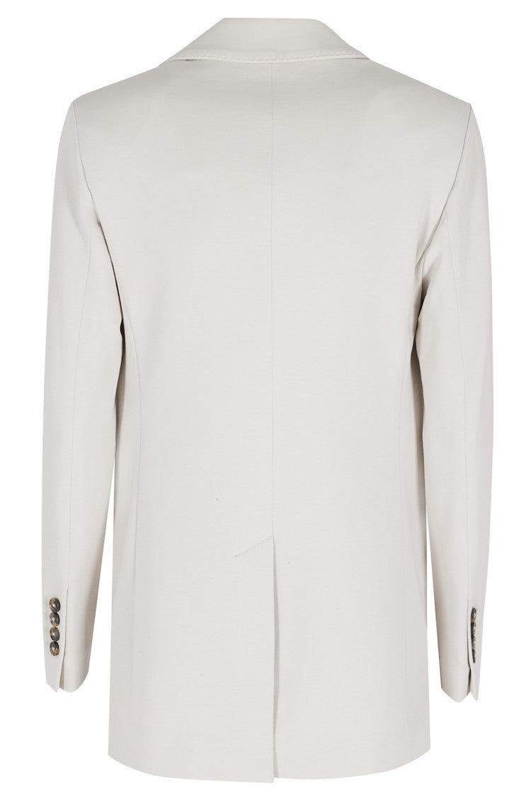 Circolo 1901 Sesame Fleece Single-Breasted Cotton Blazer
