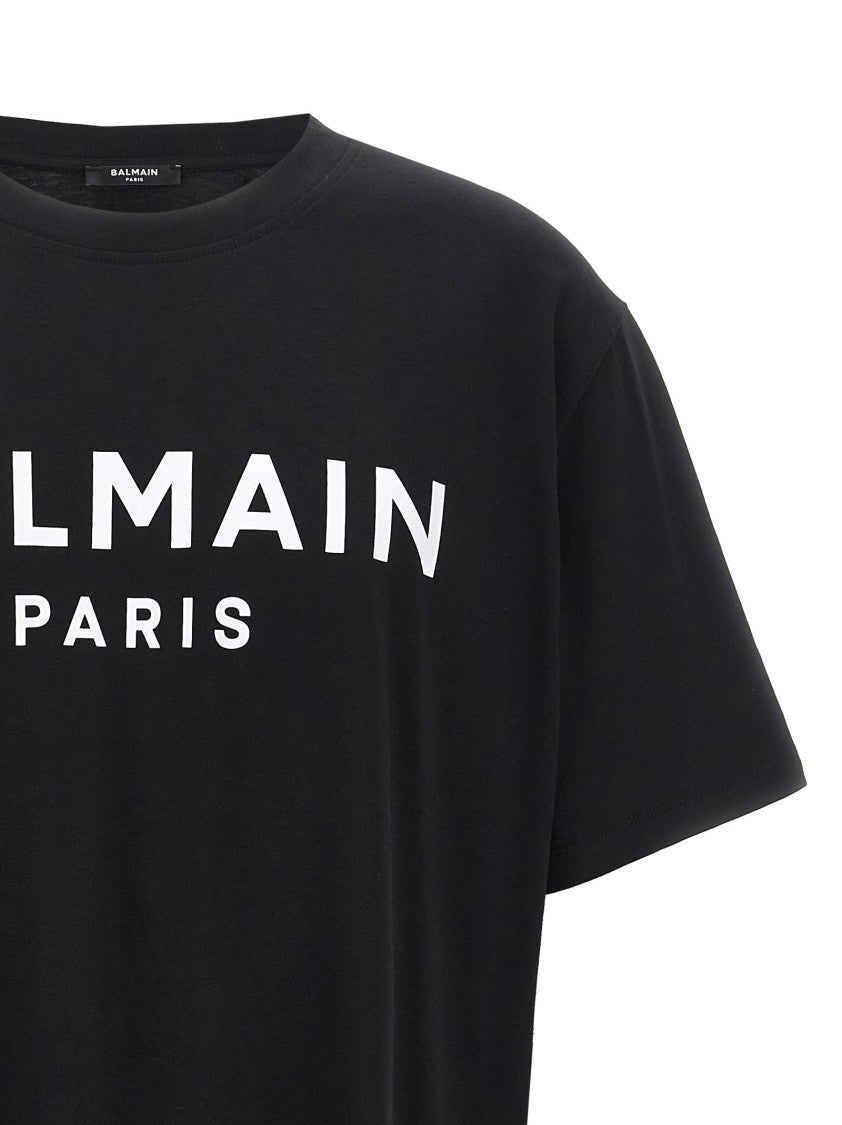 Balmain Relaxed-Fit Black Logo T-Shirt