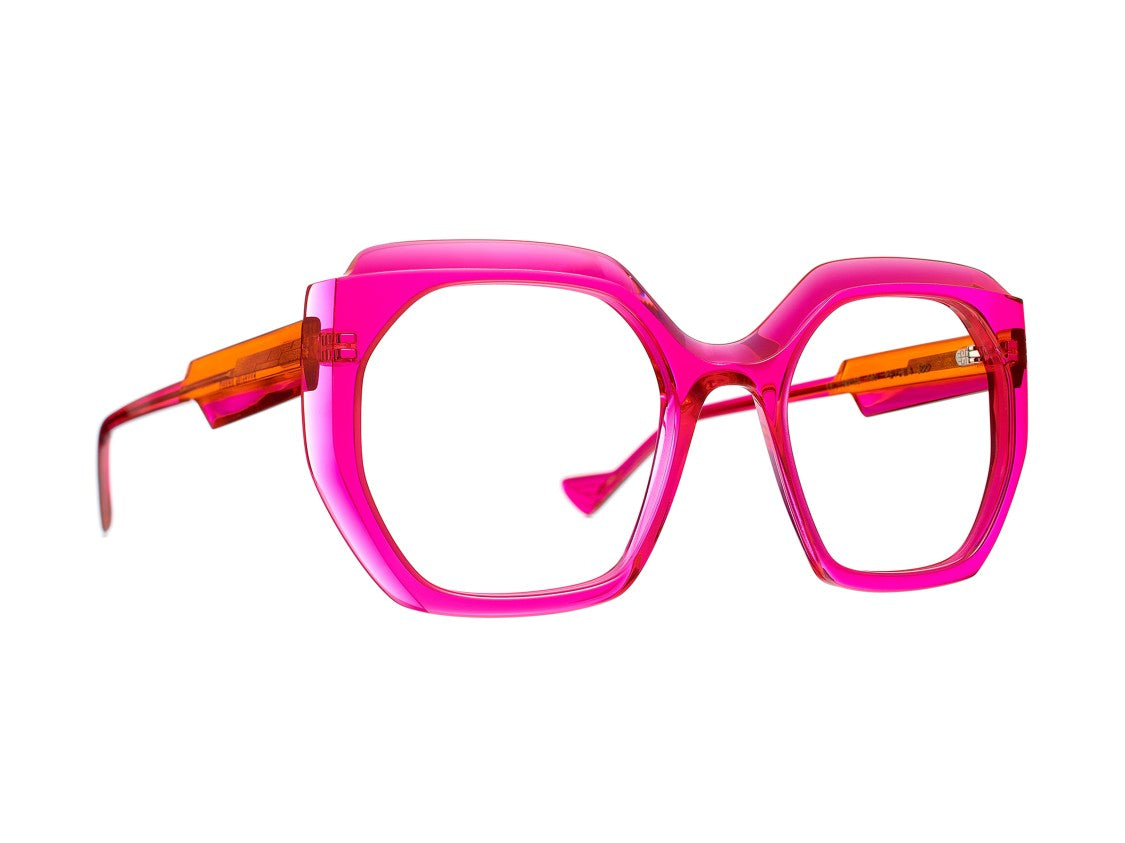 Caroline Abram Petula Translucent Square Sunglasses