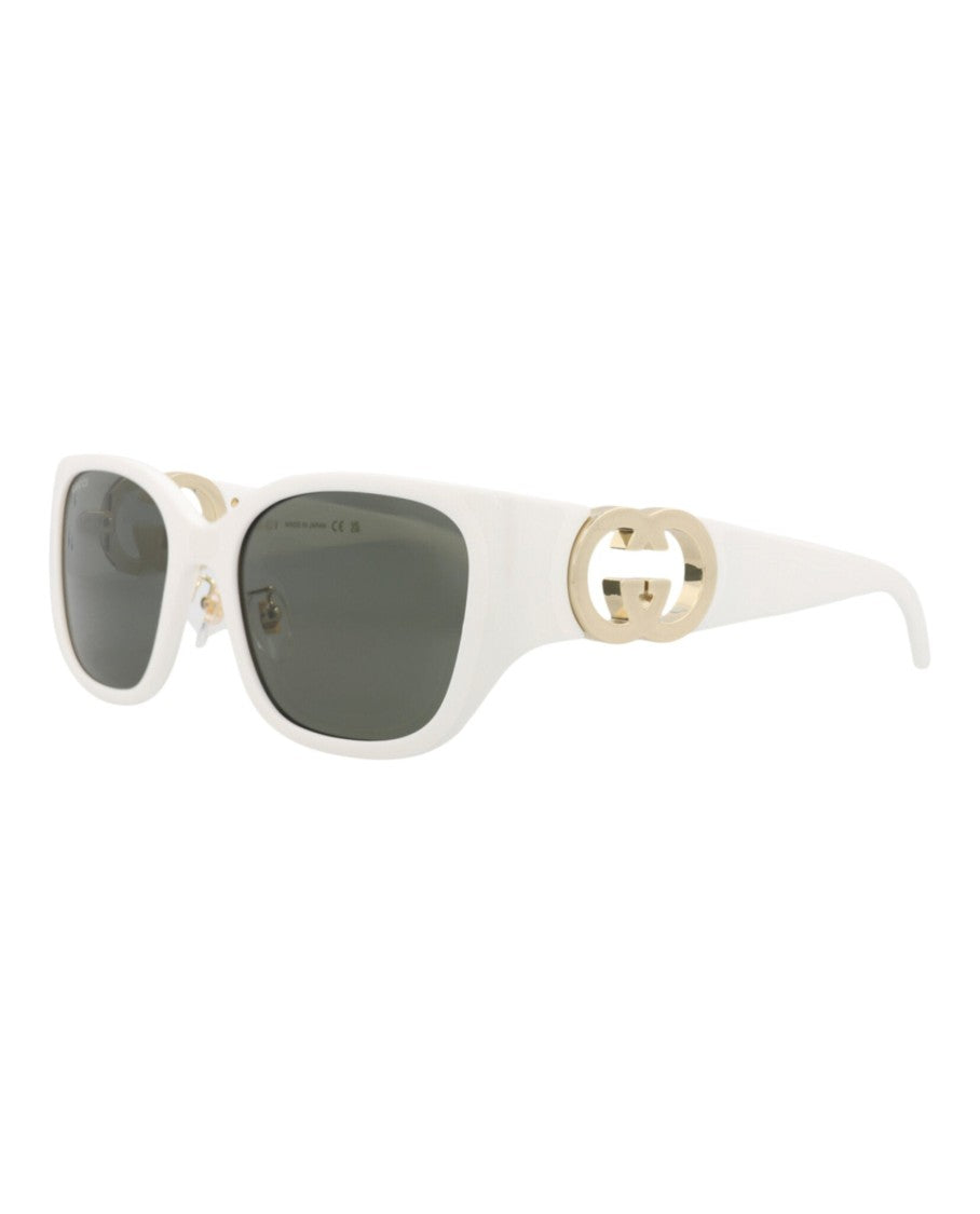 Gucci Cat Eye-Frame Injection Sunglasses With Gold-Tone Logo Accents