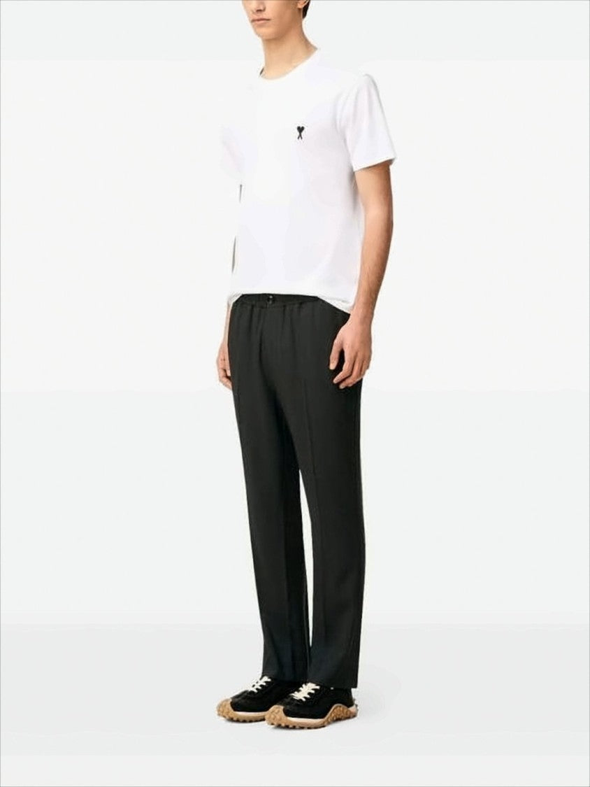 Ami Tailored Straight-Leg Wool Suit Pants