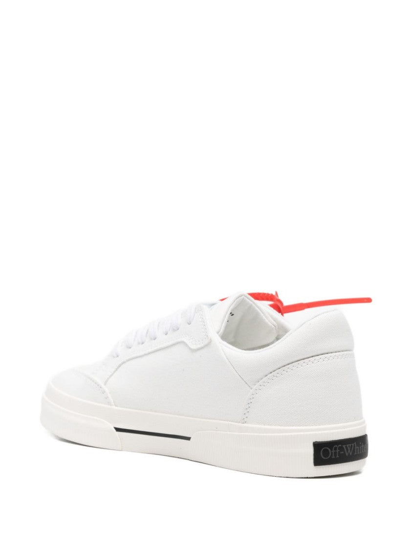 Off-White White Low-Top Arrow Logo Sneakers