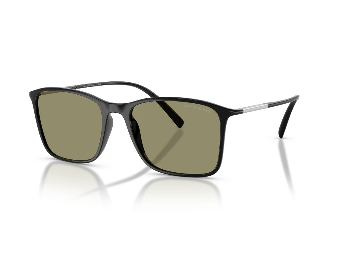 Giorgio Armani Black 0Ar8231u Glossy Square Sunglasses