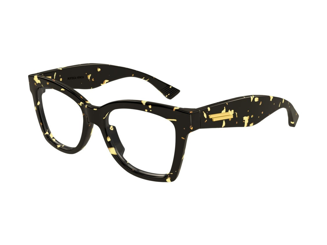 Bottega Veneta Gold Bv1459o Acetate Oversized Square Eyeglasses