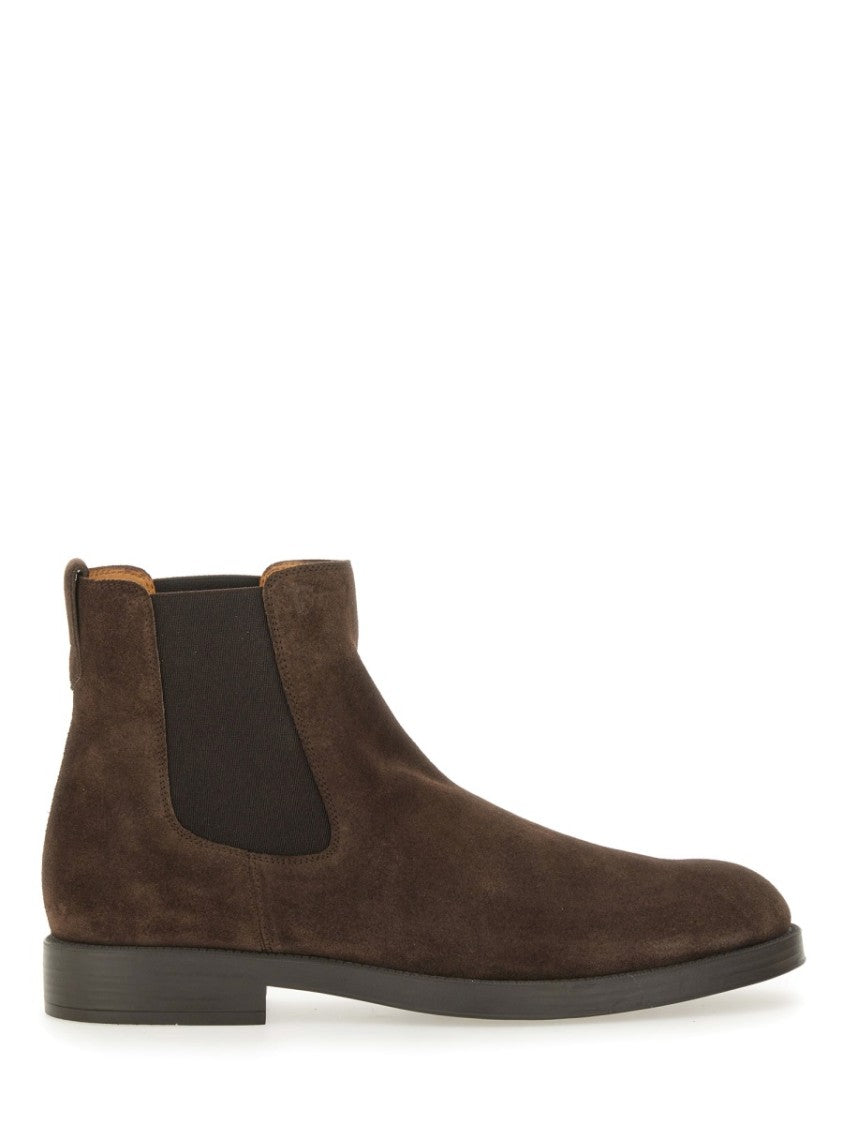 Tod's Refined Brown Suede Ankle Boot